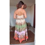 Vestido Longo Floral Delhi Estampado