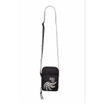 Bolsa Da Gema Gráfico Tropical Preto