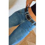 Cinto Couro Com Fivela Preto