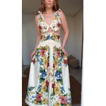 Vestido Longo Tropicalzinho Estampado