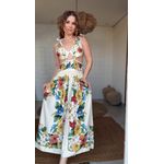 Vestido Longo Tropicalzinho Estampado