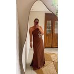 Vestido Longo Sabrina Marrom