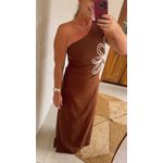 Vestido Longo Sabrina Marrom