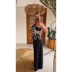 Vestido Longo Sabrina Preto