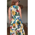 Vestido Cropped Tropicalzinho Estampado