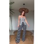 Blusa Double Sem Alça Peixe Copa Estampado