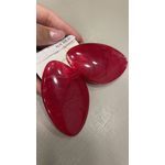 Brinco Acrilico Oval Vermelha
