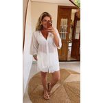 Vestido Liz Saida De Praia Branco