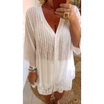 Vestido Liz Saida De Praia Branco