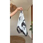 Lenço Estampado Preto