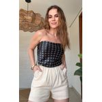 Lenço Estampado Preto