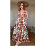 Vestido Cropped Floral Natália Estampado