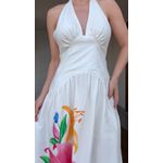 Vestido Cropped Floral Malu Estampado