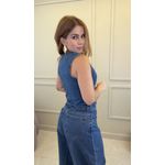 Top Jeans Recorte Jeans