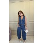 Top Jeans Recorte Jeans