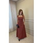 Vestido Longo Joana Terra Cota