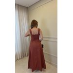 Vestido Longo Joana Terra Cota
