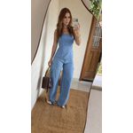 Calça Balloon Contour Jeans Claro