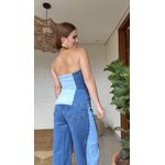 Top Alongado Duo Blue 2 Cores