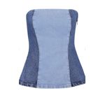 Top Alongado Duo Blue 2 Cores