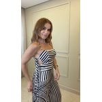 Macacão Listra Tropical Estampado