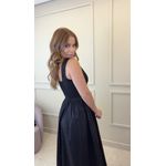 Vestido Longo Sabrina Preto