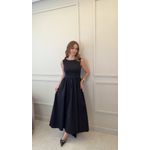 Vestido Longo Sabrina Preto