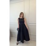 Vestido Longo Sabrina Preto