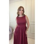 Vestido Longo Sabrina Vinho