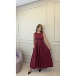 Vestido Longo Sabrina Vinho