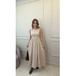 Vestido Longo Sabrina Bege 