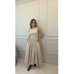 Vestido Longo Sabrina Bege 