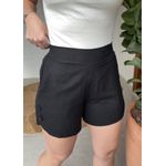 Short Em Linho Preto