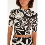 Blusa Cropped Flora Farm Estampado