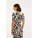 Blusa Cropped Flora Farm Estampado
