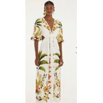 Vestido Longo Bosque Chic Estampado