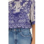 Tshirt Cropped Afeto Tropical Estampado