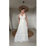 Vestido Maria Flor Chiclé Off White