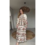 Vestido Cropped Jardim Majestoso Estampado