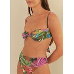Biquini Meia Taça Jardim De Sonho Estampado