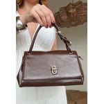 Bolsa Couro Pequena Alice Café