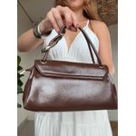 Bolsa Couro Pequena Alice Café
