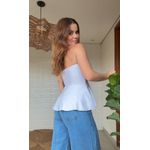 Blusa Malu Peplum Branco