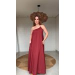 Vestido Longo Ombro Só Marrom