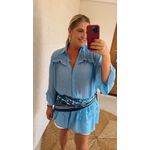 Vestido Liz Saida De Praia Azul