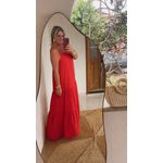 Vestido Longo Alça Midi Mariana Vermelha