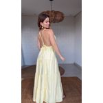 Vestido Longo Alcinha Betina Amarelo Mantega