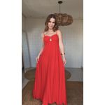 Vestido Longo Alça Catarina Vermelha