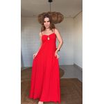 Vestido Longo Alça Catarina Vermelha