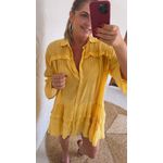 Vestido Liz Saida De Praia Amarelo